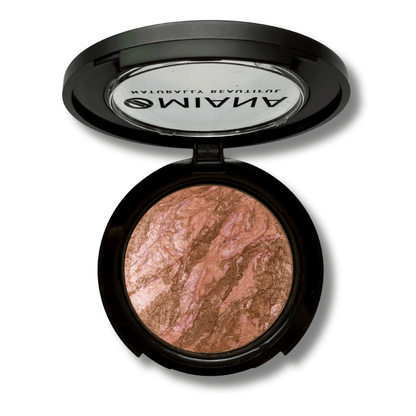 Omiana Natural Cosmetics Blush Glitterati Healthy Glow Pressed Mineral Blush - Titanium Dioxide-Free, & More!