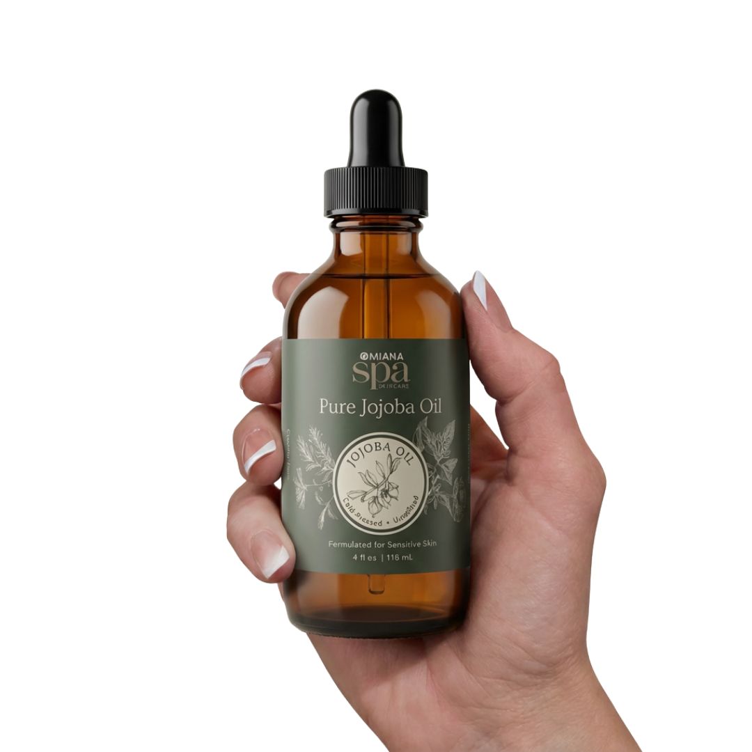 Omiana Natural Cosmetics Oil Pure Jojoba Oil – Lightweight, Cold-Pressed Moisturizing Oil for Sensitive Skin